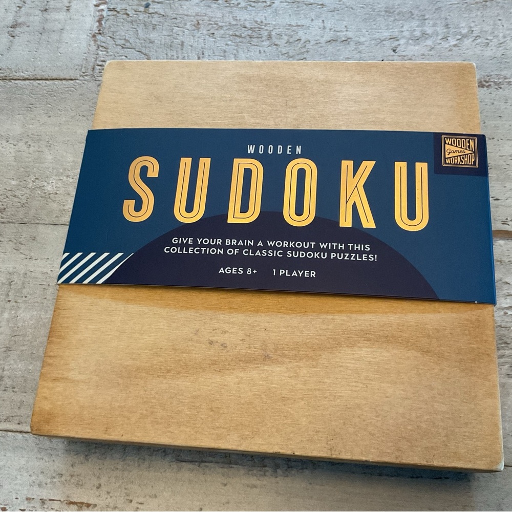Wooden Sudoku Puzzle Game New